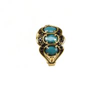 Ring Misis Woman POTENTILLA in Silver Pasta di turchese AN03577
